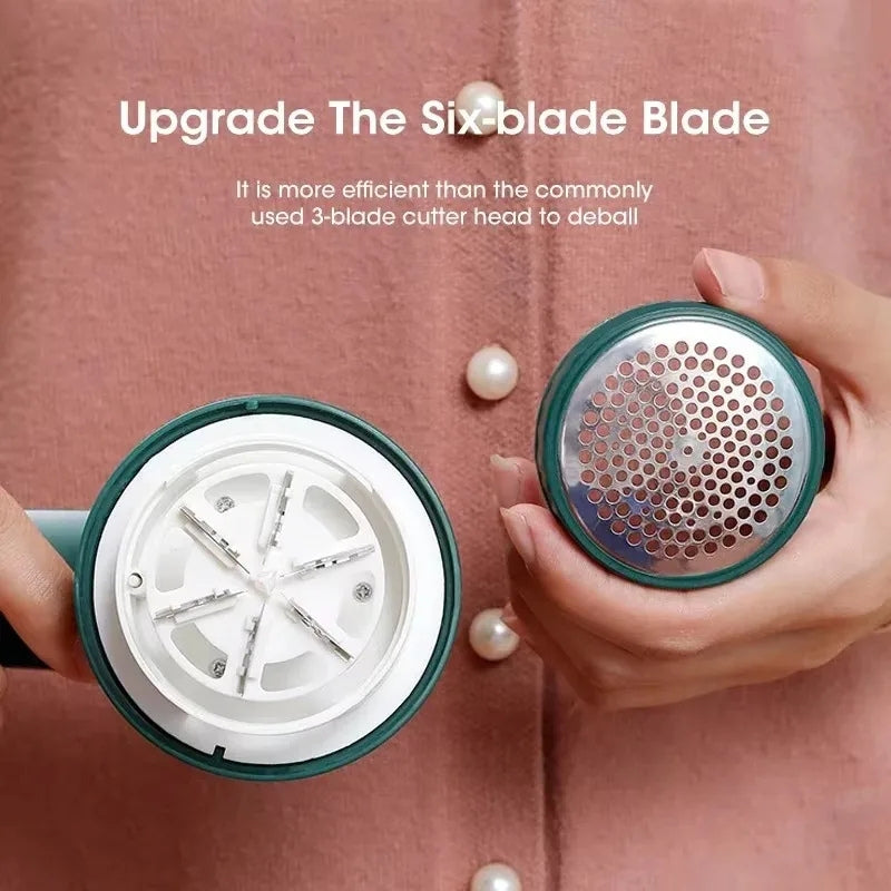 Premium Electric Fabric Lint Remover & Clothes Shaver – Modern Green Edition