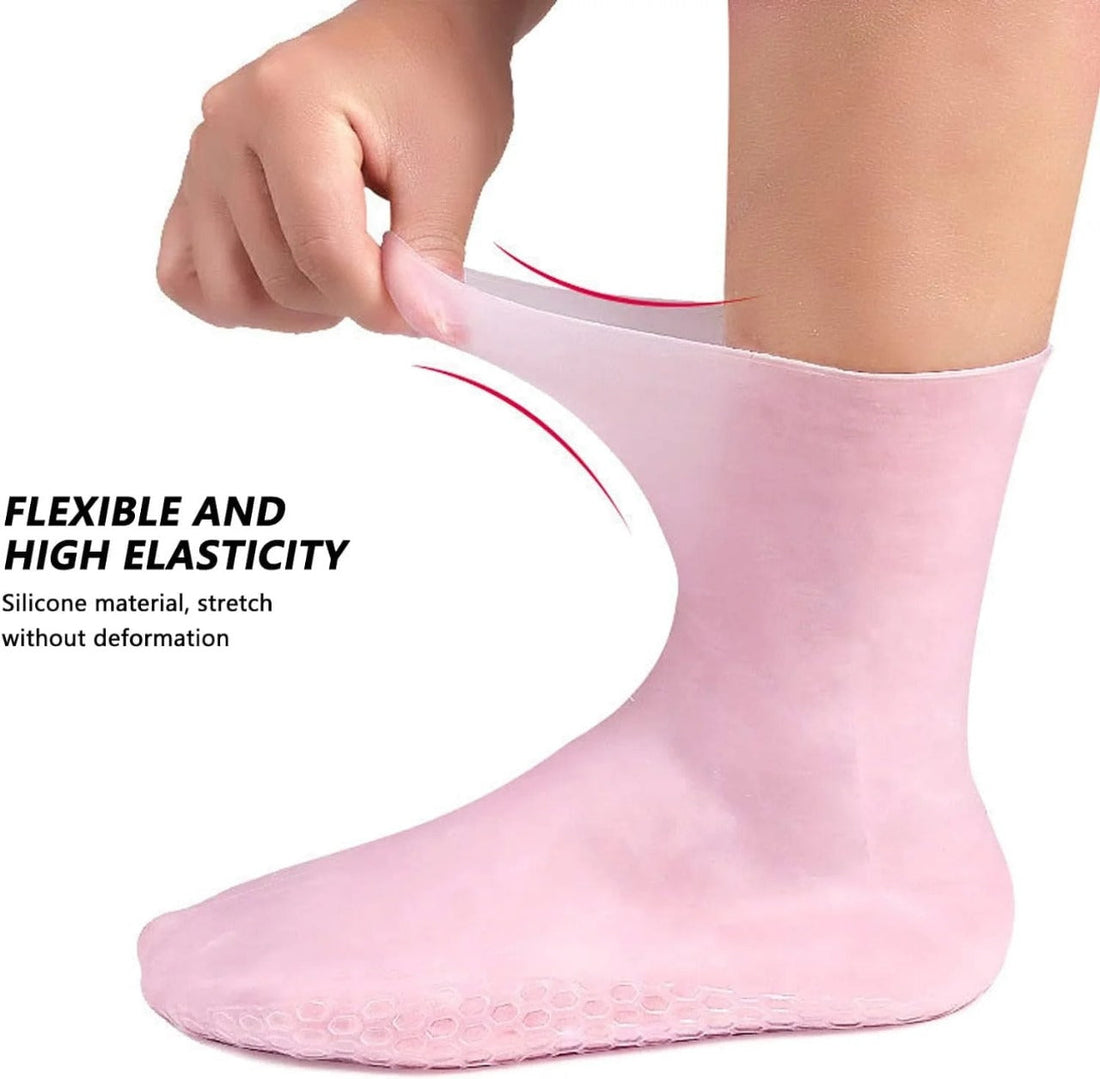 Premium Moisturizing Silicone Gel Spa Socks – Heel Repair & Foot Softening Treatment