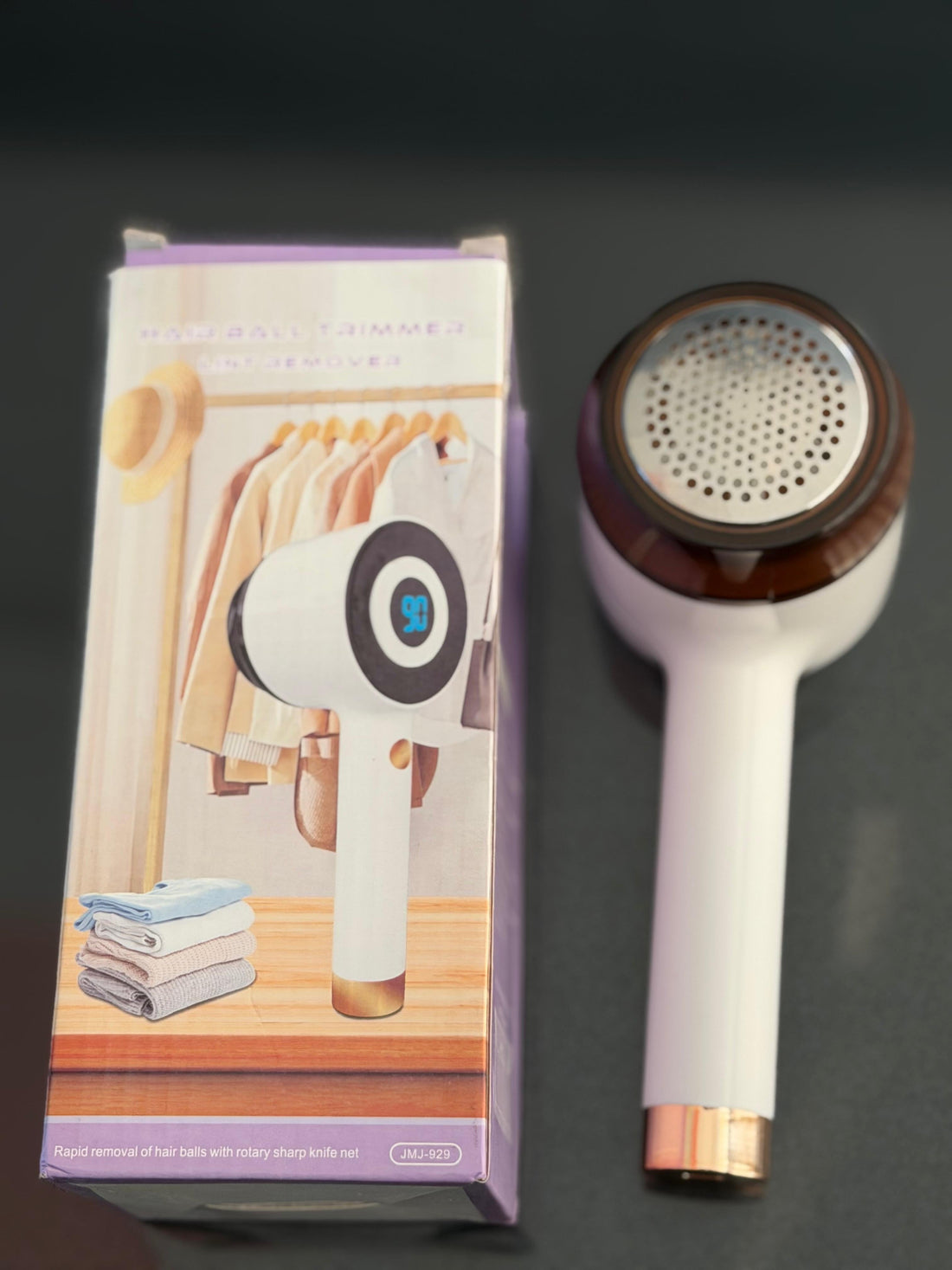 Luxury Electric Fabric Lint Remover & Clothes Shaver – White Gold Edition