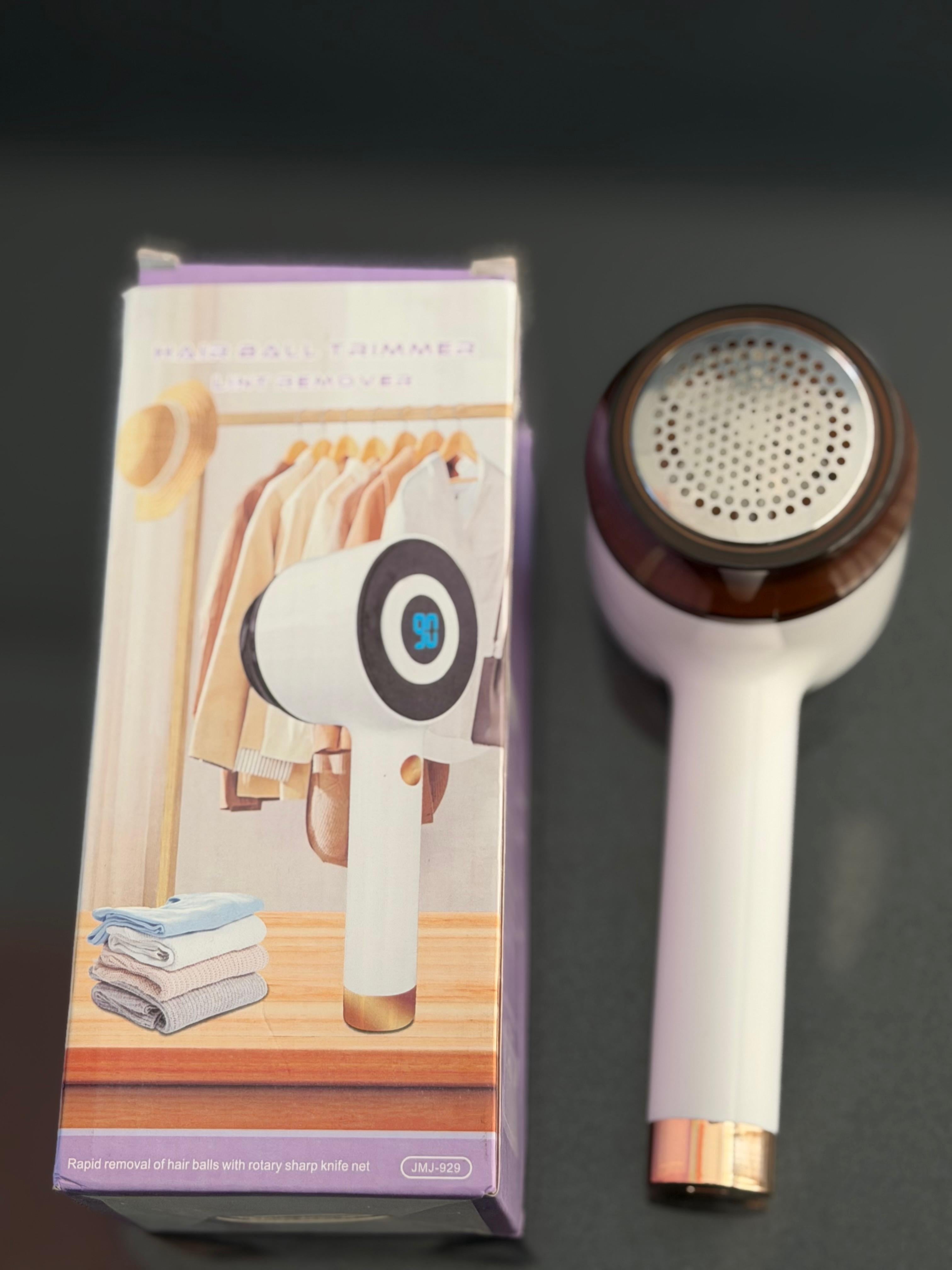 Luxury Electric Fabric Lint Remover & Clothes Shaver – White Gold Edition