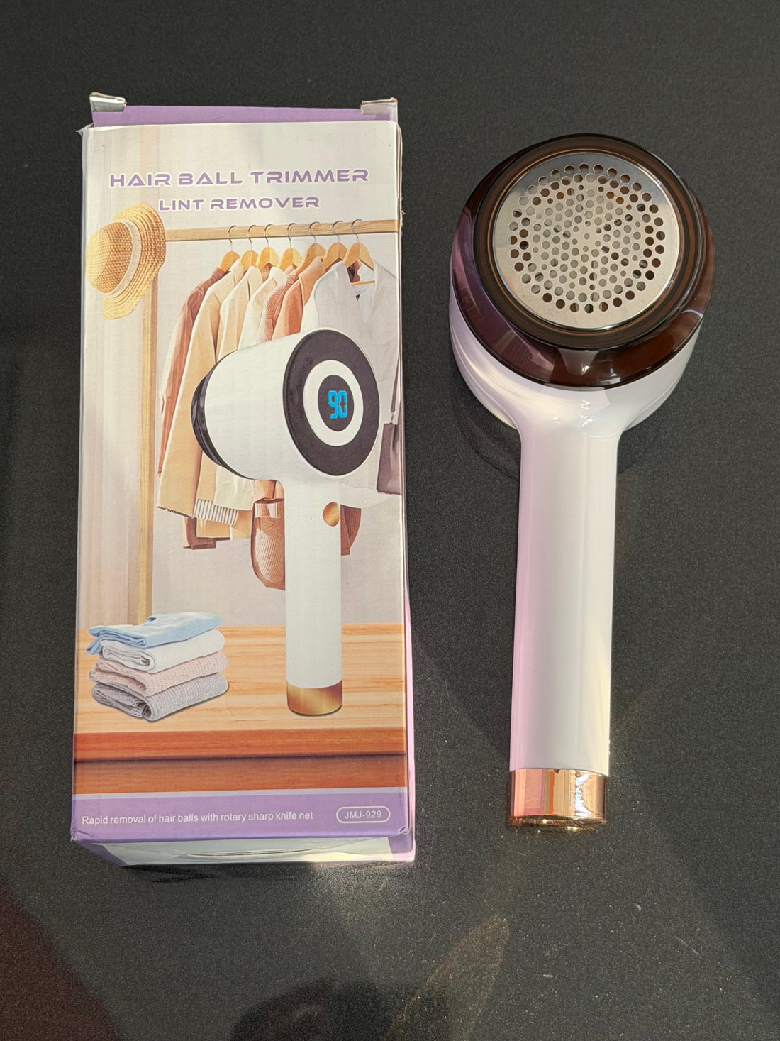 Luxury Electric Fabric Lint Remover & Clothes Shaver – White Gold Edition